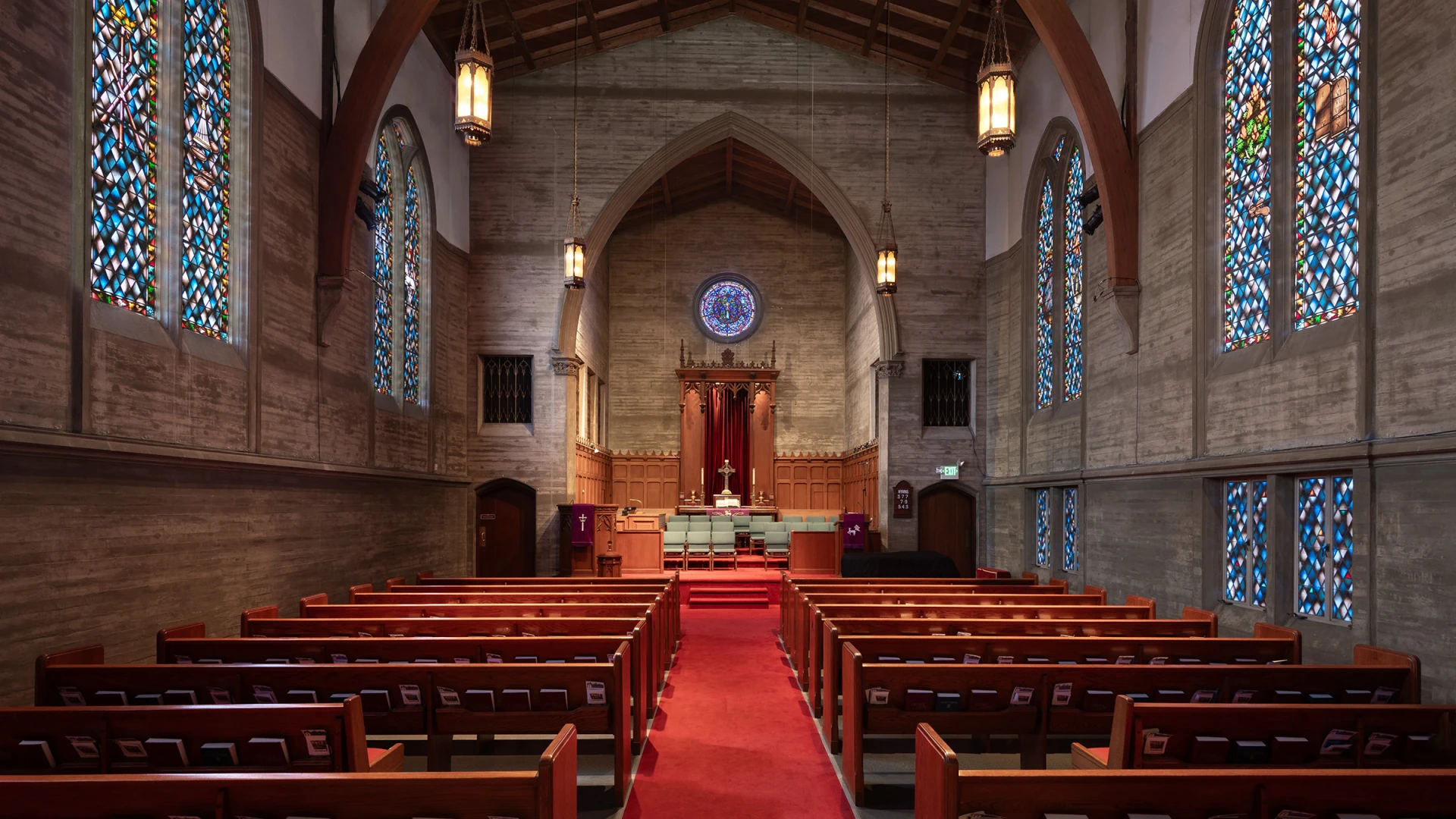 Sanctuary from the back pews