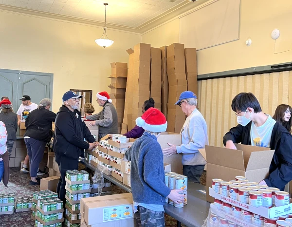 Christmas Turkey Box Packing