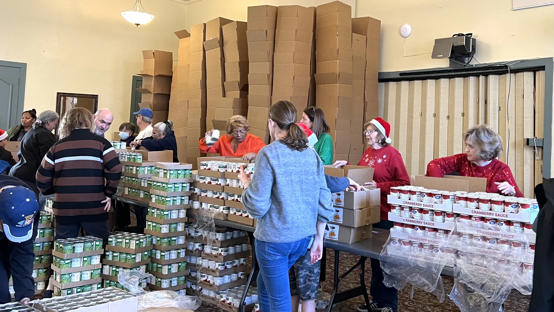 Christmas Turkey Box Packing